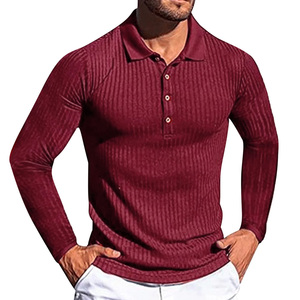 Polo de Canalé para Hombre, Diseñado para una Comodidad Diaria Suave, con Silueta Moderna y Aspecto Limpio, Ideal para un Estilo Versátil - Product Image 3