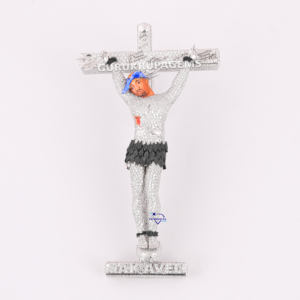 Joyería de Hip Hop, colgante de moda de alta calidad, oro blanco de 14KT, diseño de Cruz de diamante cultivado en laboratorio, joyería con letra inicial para hombres - Product Image 1