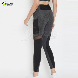 Mallas deportivas ajustadas de cintura media para mujer más populares, mallas deportivas activas, mallas deportivas de etiqueta privada personalizables sólidas - Product Image 2