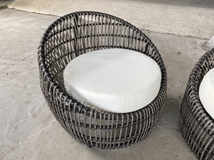 Ensemble de meubles de salon extérieur traditionnel PRSF-206 canapé en rotin en osier cadre en aluminium teck jardin patio villas de loisirs - Product Image 2