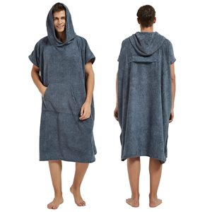 Outdoor <b>Towels</b> <b>Towel</b> <b>Adult</b> Hoodie Men Beach Surf Change Poncho After Swimming Robe - Product Image 1