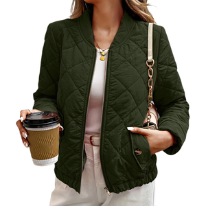 Chaqueta Acolchada Personalizada con Logotipo para Mujer, Chaqueta de Invierno Elegante para Mujer, Resistente al Agua y al Viento de Alta Calidad - Product Image 3