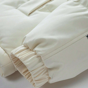 Sweat à capuche épais doublé thermique décontracté pour hommes, veste polaire à fermeture éclair intégrale, col montant, motif lettre - Product Image 4