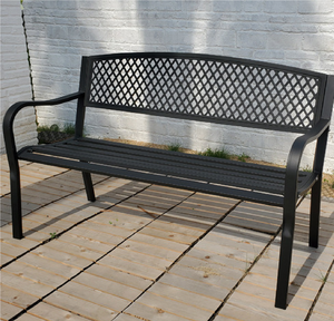 Pequeño BANCO DE METAL decorativo para exteriores, jardín de abril, Banco de hierro fundido, jardín exterior, acabado clásico, Banco superventas, Patio antiguo - Product Image 5