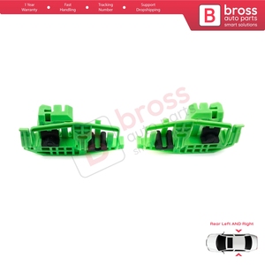 คลิปยึดกระจกหน้าต่าง BWR698+BWR700 ด้านหลังซ้ายและขวา สำหรับ 3 E90 E91 ปี 2004-2012 4/5 ประตู 1 E87 ปี 2003-2012 5 ประตู - Product Image 5