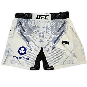 Pantalones cortos de combate MMA de satén ligeros de secado rápido personalizados para hombre, ropa de gimnasio de entrenamiento de verano para BJJ Wrestling NOGI, ropa deportiva OEM sólida - Product Image 1