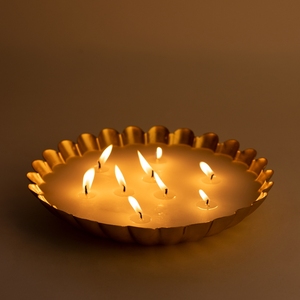 Best Selling Metal <b>Candle</b> Urli in Best Price From India For Home Decor Christmas Wedding Decor & Gifting Use - Product Image 6