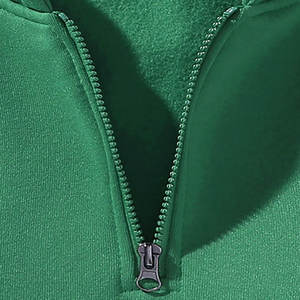 Sudadera con Capucha de Alta Calidad para Hombre, de Invierno, de Algodón y Felpa, con Media Cremallera, Transpirable, Ecológica, Talla Grande, Estilo Urbano, Lisa, Personalizable - Product Image 3