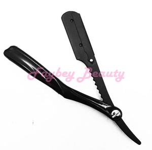 Coupe-visage de rasoir de rasage droit professionnel en acier inoxydable pour les fournitures de barbier de rasage de gorge pour hommes - Product Image 2