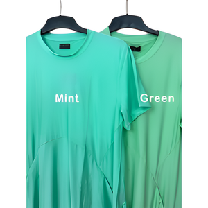 Robe longue décontractée et confortable pour femmes avec manches courtes Motif solide en polyester doux durable de haute qualité-Chantale - Product Image 2