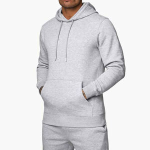 Survêtements décontractés à capuche en polyester/coton, grande taille, unis, confortables, élégants, OEM, coupe régulière, personnalisés, séchage rapide, manches longues - Product Image 3
