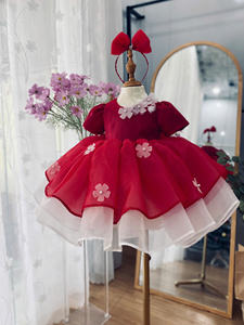 Muchas opciones de color, vestido informal de manga corta, decoraciones de abalorios 3D, diseño Maxi para niñas, fiesta de cumpleaños, suministro ODM para niños - Product Image 2