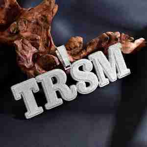 Bijoux de mode Hip Hop pendentif lettre personnalisée pendentif en argent 925 diamant cultivé en laboratoire pendentif glacé pour hommes et femmes - Product Image 4