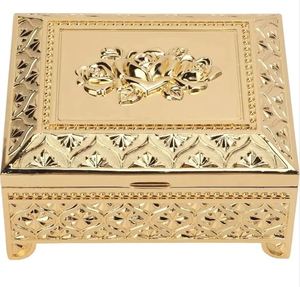 Elegantes cajas de joyería de metal de estilo europeo Cajas de baratijas creativas para elevar su colección de cosméticos - Product Image 4