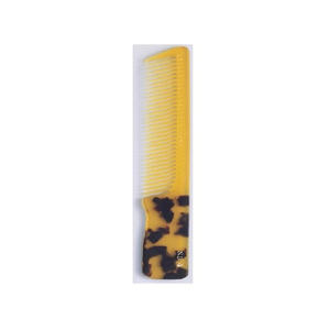 New Tortoiseshell <b>Comb</b> No. 4 Large Angle Foldable Steel and Stainless Steel Handle Classic Antistatic Salon and Travel Use - Product Image 1