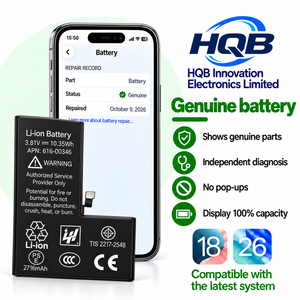 Batería de Repuesto para Teléfono Móvil, OEM de Fábrica al por Mayor, para iPhone 6 7 8 X XS XR 11 12 13 14 15 16 17 18 Pro Max, Pieza de Reparación - Product Image 1