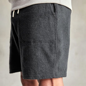 Pantalones Cortos Deportivos Personalizados al por Mayor para Hombre, 100% Algodón, Tejido de Lana, Ecológicos, de Secado Rápido, Transpirables, con Cierre de Cordón Ajustable - Product Image 3