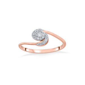 Twisty Allure Cocktail Diamond <b>Ring</b>-<b>Wreath</b> Accessories - Product Image 3