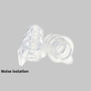 Tapones de silicona transparente para reducción de ruido Aier, ajuste perfecto para la comodidad durante todo el día - Product Image 1