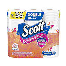 กระดาษชำระ SCOTT comfortplus, ม้วนคู่, เนื้อเยื่ออาบน้ำ, นับ18 - Product Image 6