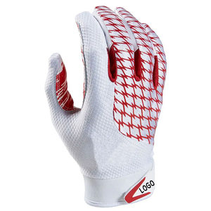 Gants de récepteur de football américain en cuir de qualité professionnelle pour la taille des jeunes d'entraînement avec des gants de sport d'impression de logo OEM - Product Image 3