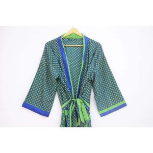 Kimono Vintage de seda para mujer, bata personalizada para damas de honor, camisón de seda, Maxi, para playa, novedad - Product Image 5