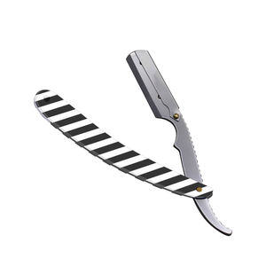 Navaja de Afeitar de Borde Recto de Fabricante Líder |   Navaja de Afeitar para Barbería |   Soporte para Navaja de Barbero de Acero Inoxidable - Product Image 1