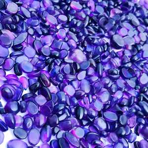 Cabochon d'améthyste violette naturelle Pierre polie de taille mini en vrac - Product Image 5