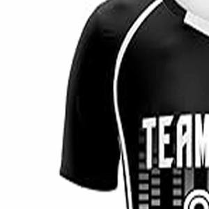 Maillots de football pour hommes personnalisés en gros, 100% coton, style décontracté, design brodé, uni, personnalisé, téléchargé par Dress Sports - Product Image 3