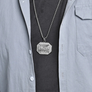 Collar con Colgante de Acero Inoxidable con Diseño de la Última Cena, Estilo Hip Hop, Religioso, Cristiano, con Moissanita, Resistente al Agua y al Deslustre, para Hombre - Product Image 5
