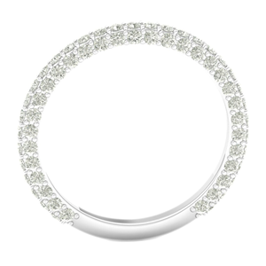 CVD Lab Grown Diamond Band <b>Ring</b> With VVS Clarity White Gold GH Color <b>Man</b> Made Small Size Diamonds Direct From Manufacturer - Product Image 3