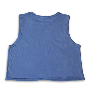 Top Corto Básico de Algodón 100%, 160 g/m², Informal, Transpirable, Ligero, Resistente al Viento, Lavado Mineral, para Mujer - Product Image 4