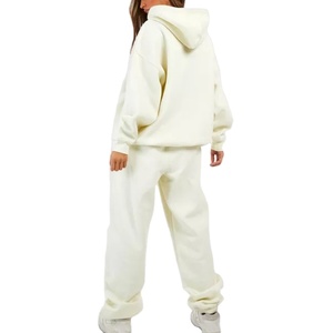 2025 Logo personnalisé grande taille tenue décontracté survêtement sweat pantalons de survêtement hiver survêtement femmes mode impression en relief fermeture éclair tissu - Product Image 2