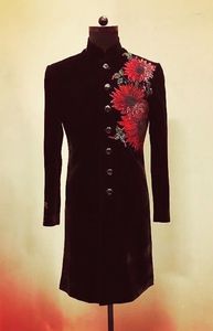 Stunning Embroidery on Black Sherwani & <b>Pant</b> Groom Dress with Embellished BEAUTIFUL crystal glass beads, Stone, Dabka work=2025 - Product Image 2