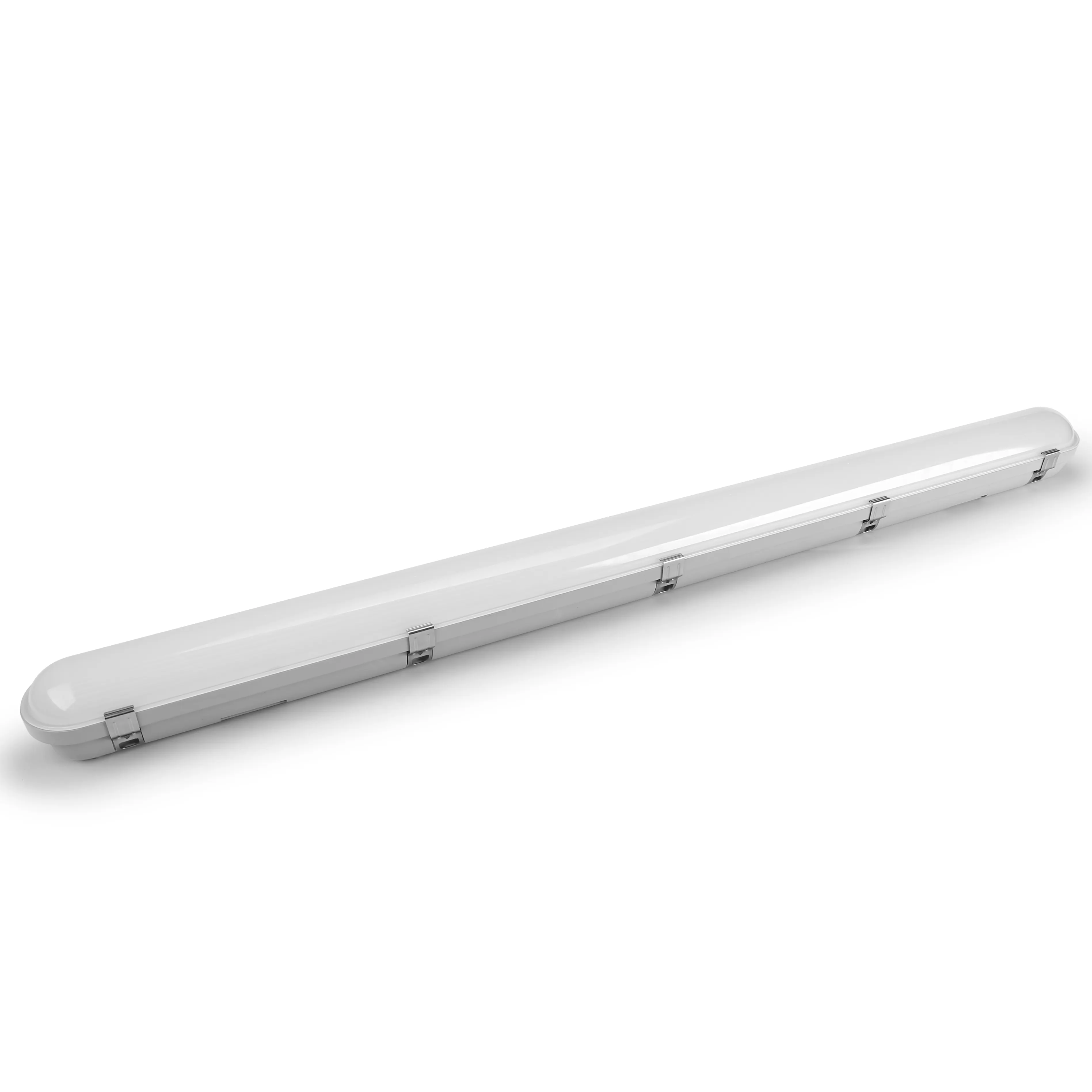 IP65/IK10 20w/40w LED Batten Light luce di emergenza, lungo tempo di standby sensore di movimento 2ft/4ft luci di emergenza a led tri-prova