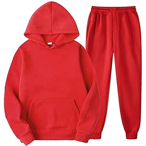 Survêtements d'hiver de Trackie de loisirs unisexe sweats à capuche en coton personnalisés respirant technique de teinture unie sport pour hommes femmes vente en gros - Product Image 1