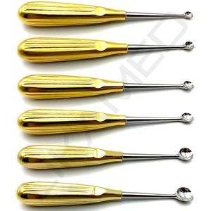 Volkmann Curette กระดูกยาว17ซม. ขนาด2.8มม. ถึง13.7มม. พร้อมด้ามจับสแตนเลสกลวง - Product Image 3