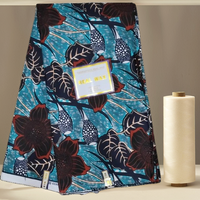 Nueva Tela Africana Grand Wax Dobby con Brillo, 100% Algodón Ankara Batik Ecológica para Niños y Niñas, para Confección de Cortinas, Vestidos de Fiesta