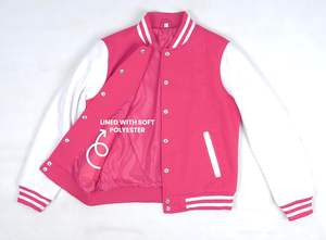 Chaquetas Varsity de Invierno de Cuero con Logotipo 100% Personalizado, Chaquetas de Cuero y Lana Transpirables y Resistentes al Viento al por Mayor con Forro de Lana - Product Image 5