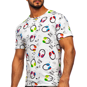 2025 nouveau t-shirt pour hommes de haute qualité par sublimation décontracté surdimensionné t-shirt blanc personnalisé t-shirt pour hommes - Product Image 3