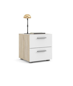 COMODINO CON 2 CASSETTI 40X40X42 CM - Product Image 1