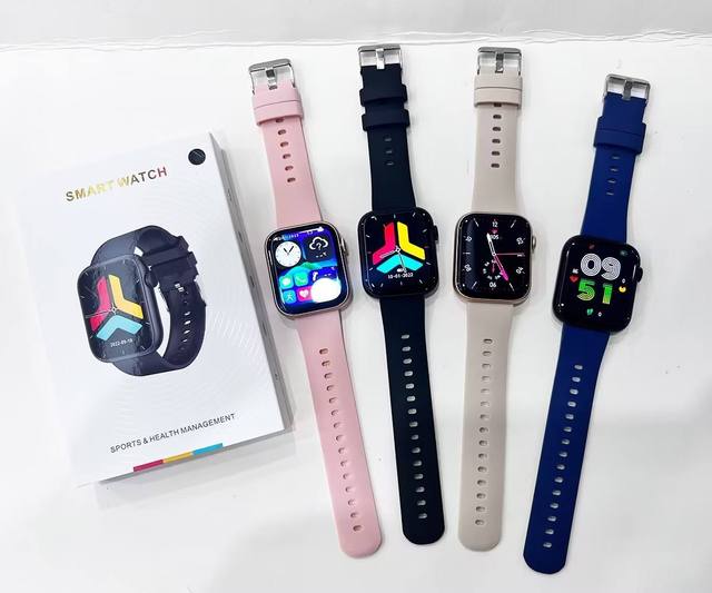 QX7 Smart Watch Silicone 1.85 Inch Fitness Tracker Blood Pressure Bracelet BT Calling Temperature Monitoring Pedometer Call