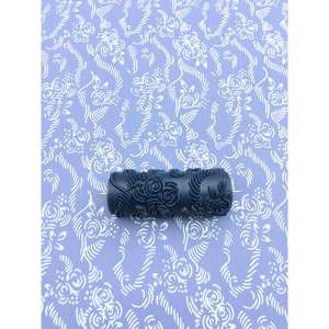 Rodillo de pintura con patrón de rosas No17 Goma de silicona de alta calidad - Product Image 1