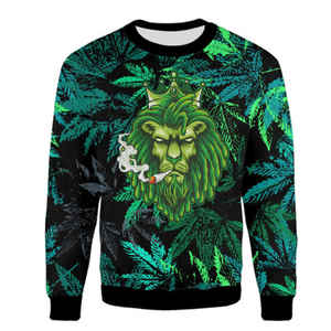 Sweat-shirt en molleton à col rond pour homme, dernière mode d'OSTROWEARS ENTERPRISES, logo personnalisable, coupe régulière, imperméable, sublimation - Product Image 5