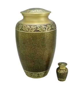 Urnas de recuerdo decorativas de aluminio duraderas ecológicas hechas a mano para adultos, mascotas, bebés, mesa de cremación de cenizas funerarias personalizadas - Product Image 2