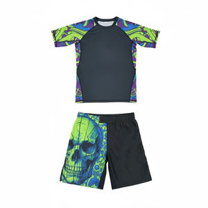 Ropa de Lucha de Alta Calidad, Ligera y Elástica, para Hombre, para MMA, Karate, Jiu Jitsu y Grappling, de Spandex/Poliéster de Secado Rápido - Product Image 1