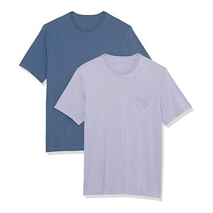 T-shirt ras du cou à manches courtes de coupe régulière pour hommes avec poche Vêtements essentiels décontractés Streetwear T-shirts décontractés Marque OEM - Product Image 1