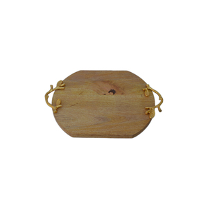 El mejor diseño de materiales Bandeja de madera Mejor decoración interior Bandeja para servir alimentos Decoración para el hogar Fiesta Boda y decoración festiva - Product Image 1