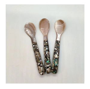 MOP Seashell Spoon Elegant For Dessert Coffee Display Use Supply - Product Image 2