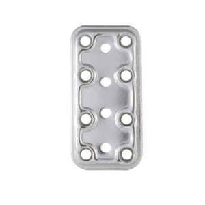 Piastra Inox Diritta Art. 745 Dimensioni Mm.40x80 - Product Image 1
